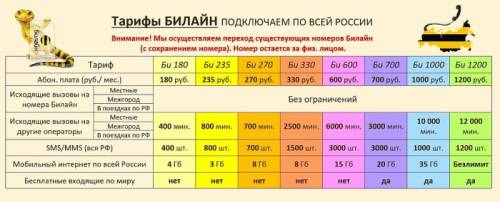 Безлимитный тариф от Билайн без роуминга по всей России и Европе  