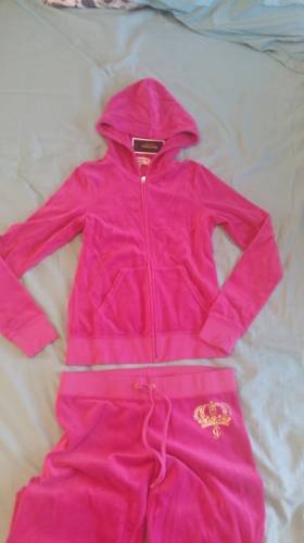 Плюшевый костюм Juicy Couture розовый S-M