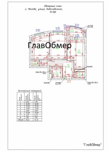  Архитектурные замеры зданий и фасадов