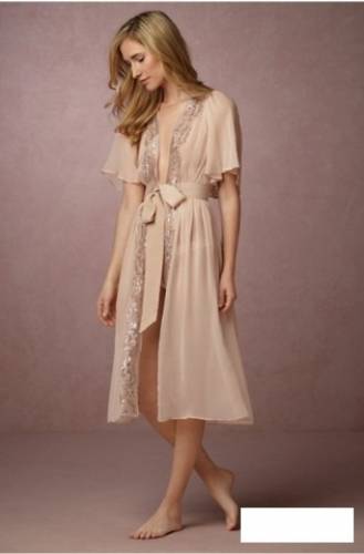 продаю бежевую сорочку/нижнее белье Silverleaf robe blush