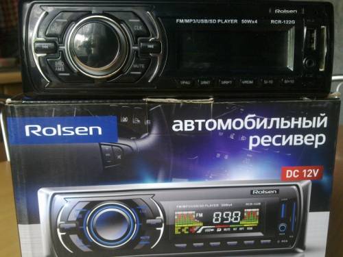 Автомагнитола ROLSEN RCR-122G, USB, SD/MMC