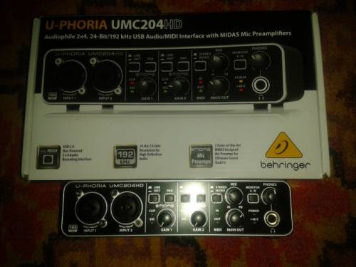 продаю звуковая карта - behringer umc 204 hd 720