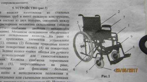 Кресло-коляска с ручным приводом.
