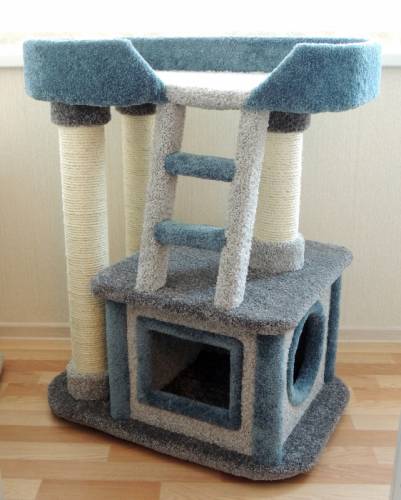 Продаю комплекс для кошек “Фортуна“ серо-синий