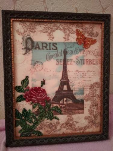 “Париж“ картина из бисера 